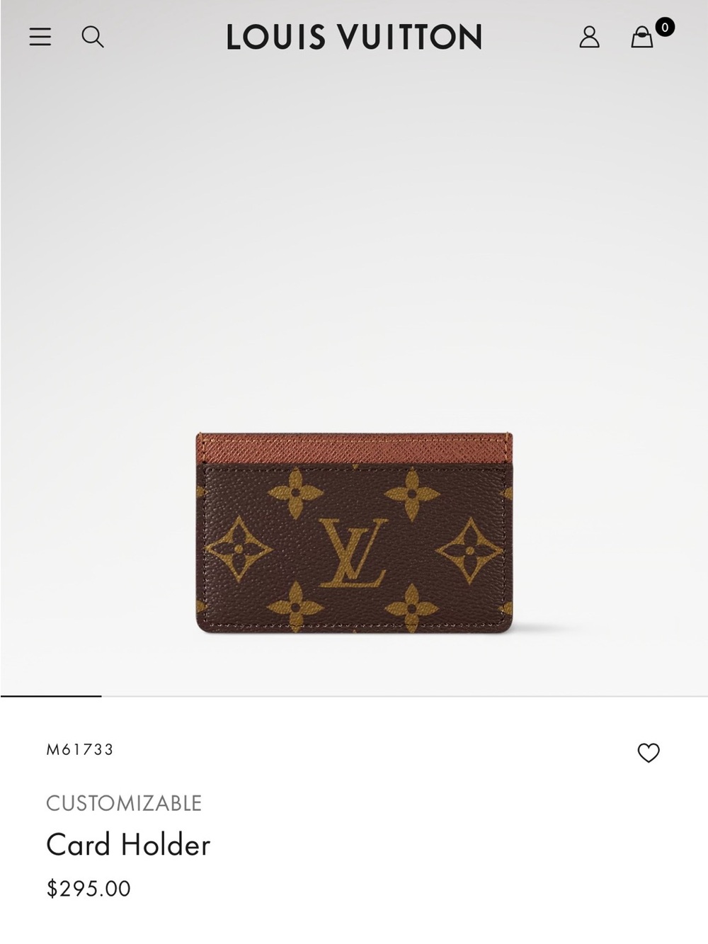 NWT Louis Vuitton Monogram Card Holder M61733 w/ Dust Bag & Tags - Picture 2 of 16